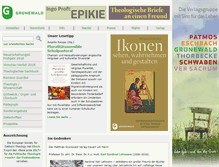 Tablet Screenshot of gruenewaldverlag.de